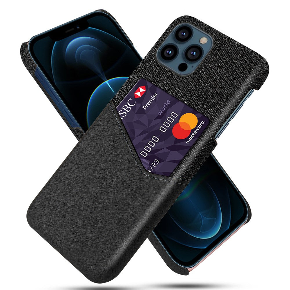 KSQ iPhone 13 Pro Max case with card holder - Black — KSQ