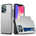 IPhone 13 Pro case with a card holder - Gray
