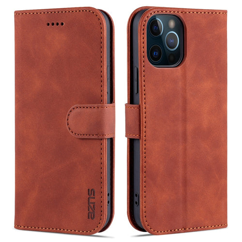 AZNS iPhone 12 Pro Max wallet cover - Brown — AZNS