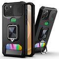 IPhone 12- 12 Pro smartphone case with card holder - Black — Övrigt