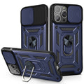 iPhone 13 Kickstand Case with Camera Protection - Blue