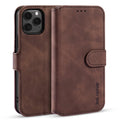 DG.MING Retro Wallet Case for iPhone 13 - Coffee — DG.MING