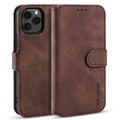 DG.MING Retro Wallet Case for iPhone 13 Pro - Coffee — DG.MING