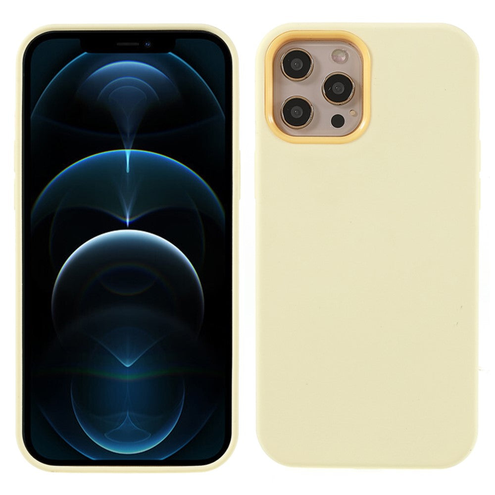 IPhone 12- 12 Pro silicone case - Cream Yellow — Övrigt