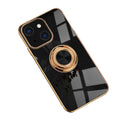 iPhone 13 Case with ring holder / Kickstand - Black
