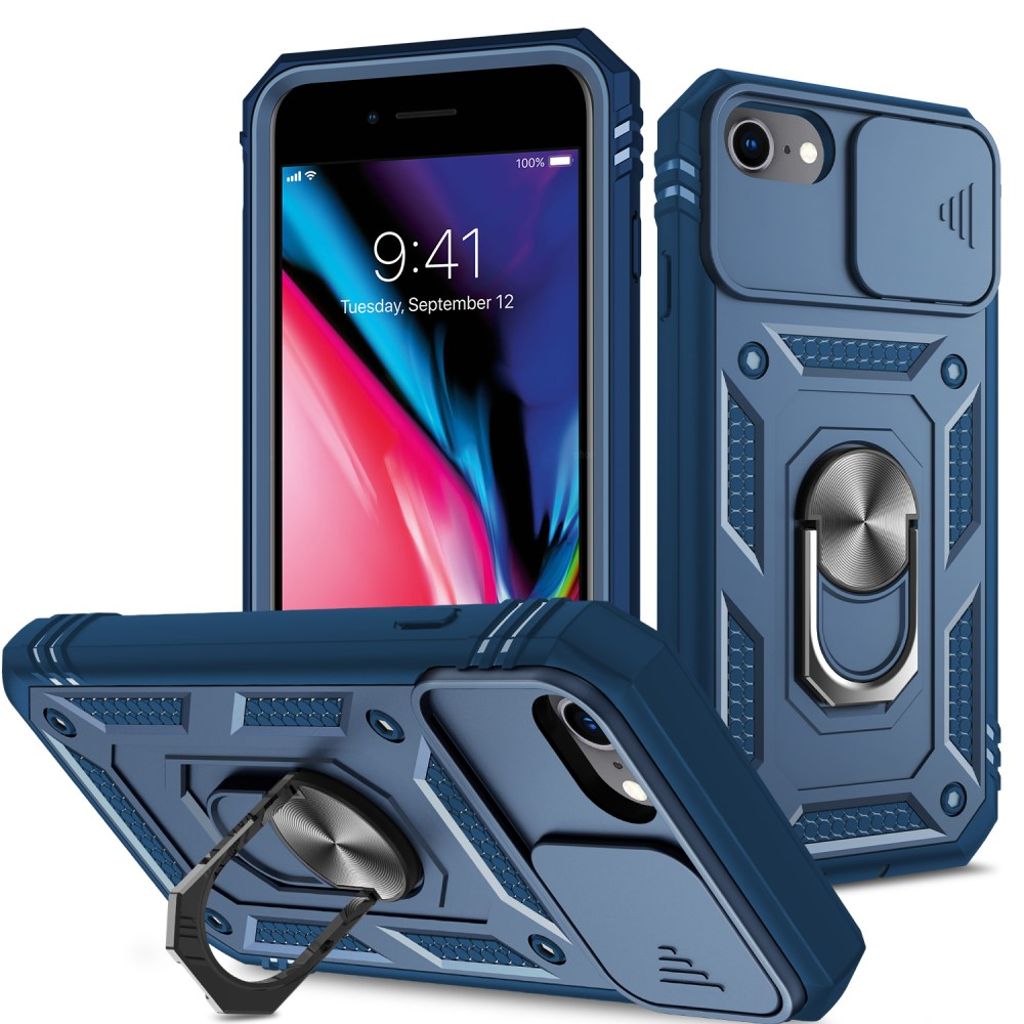 Shockproof iPhone SE etc. case - Dark sapphire