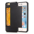 IPhone SE etc. case with a card holder - Black — Övrigt