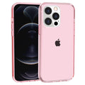 Hard PC + Soft TPU Case For iPhone 14 Pro Max - Transparent Pink