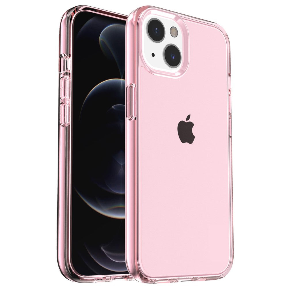 Anti-scratch Phone Case For iPhone 14 - Transparent Pink