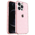 Glittery Powder Smart iPhone 14 Pro Case - Pink — Glittery