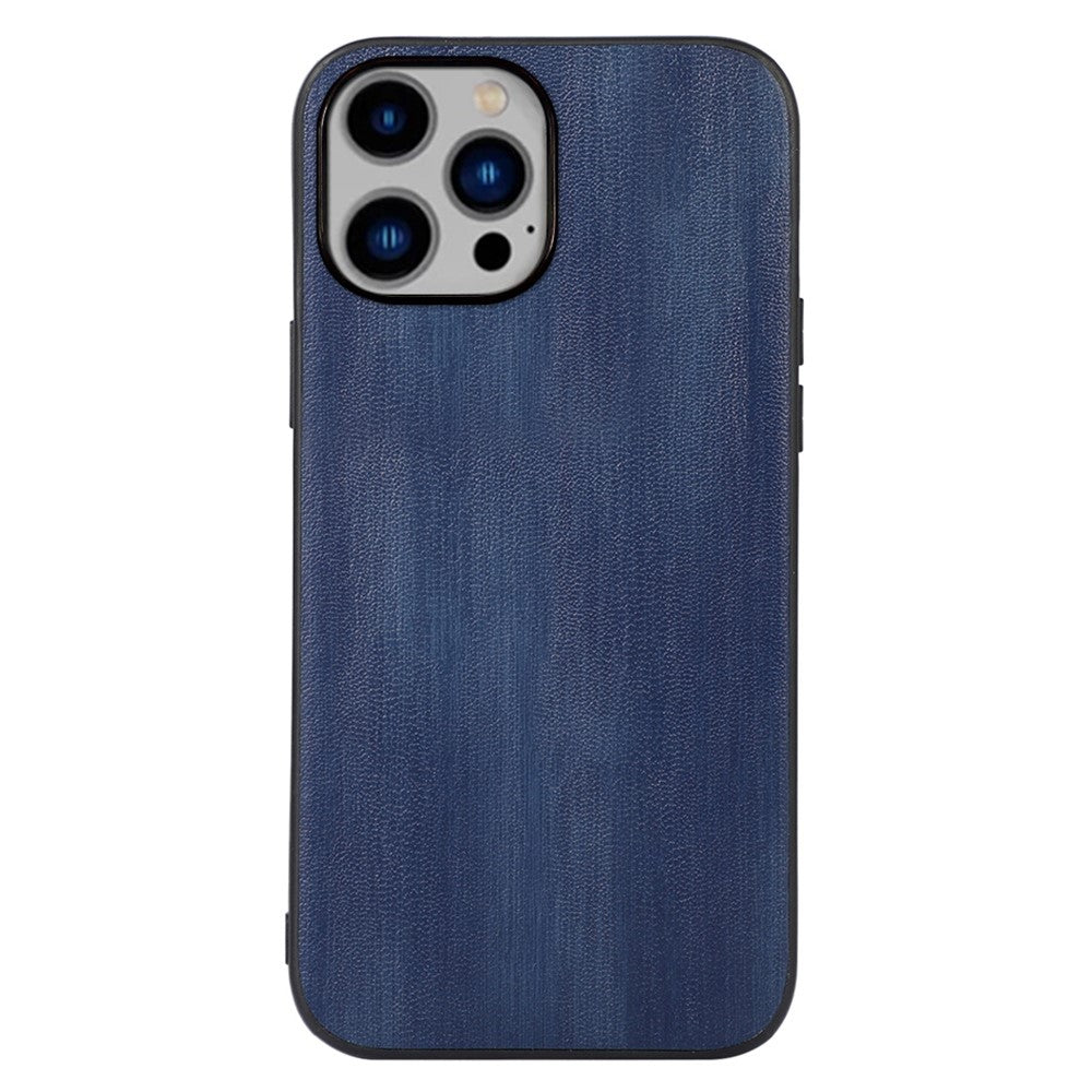 iPhone 14 Plus Textured PU Leather + TPU + PC Case - Blue — Övrigt