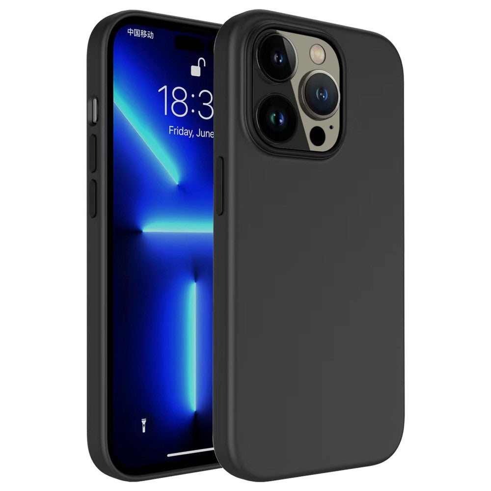 Liquid Silicone Case for iPhone 14 Pro Max case - Black — Liquid