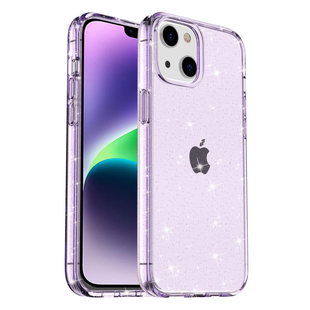 Sparkly iPhone 15 case - Purple