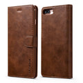 LC.IMEEKE PU-Leather Wallet Cover for iPhone 7/8 Plus - Dark Brown — LC.IMEEKE