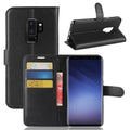 Litchi PU-Leather Cover for Samsung Galaxy S9 Plus - Black