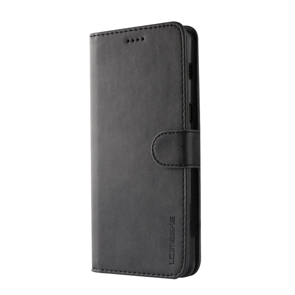 LC.IMEEKE Wallet Case for Samsung Galaxy A8 2018 - Black