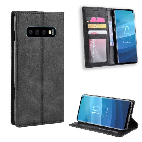 Vintage Style Cover for Samsung Galaxy S10 - Black — Vintage