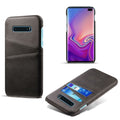 Crazy Horse Case with 2 Cardslots for Samsung Galaxy S10 Plus - Black