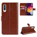 Crazy Horse Cover for Samsung Galaxy A50 - Brown