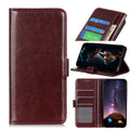Crazy Horse Wallet Cover for Samsung Galaxy A21s - Brown