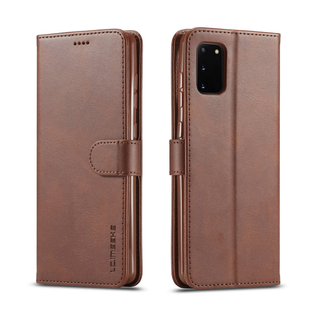 LC. IMEEKE Wallet Cover for Samsung Galaxy A41 - Brown — LC.