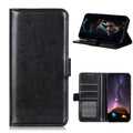 Crazy Horse Wallet Cover for Samsung Galaxy A42 - Black — Crazy