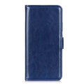 Crazy Horse Wallet Cover for Samsung Galaxy S21 Plus - Blue — Crazy