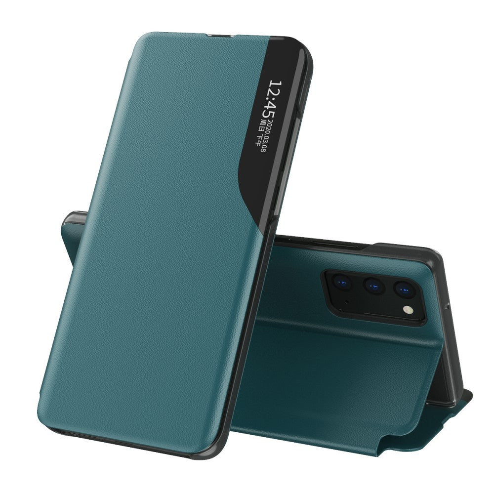 View Window Flip Cover for Samsung Galaxy A32 5G - Green
