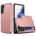 Case with Card Holder for Samsung Galaxy S21 Plus - Rose Gold — Övrigt