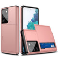 Samsung Galaxy S21 Ultra Case with Card holder - Rosegold