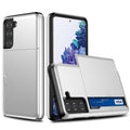 Samsung Galaxy S21 Case with Card holder - Silver — Samsung