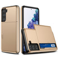 Samsung Galaxy S21 Case with Card holder - Gold