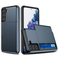 Samsung Galaxy S21 Case with Card holder - Blue — Samsung