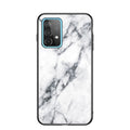 Tempered Glass Case for Samsung Galaxy A52 4G/5G & A52s 5G - White Marble
