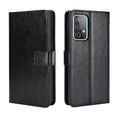 Crazy Horse Texture Leather Wallet Cover Galaxy A52 4G/5G & A52s 5G - Black — Crazy