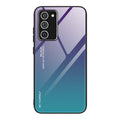 Gradient Color Tempered Glass Case for Galaxy A52 5G & A52s 5G - Purple/Blue