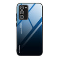 Gradient Color Tempered Glass Case for Galaxy A52 5G & A52s 5G - Blue/Black — Gradient