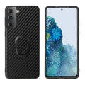 Case with Ringholder for Samsung Galaxy S21 Plus 5G - Carbon Fiber Texture
