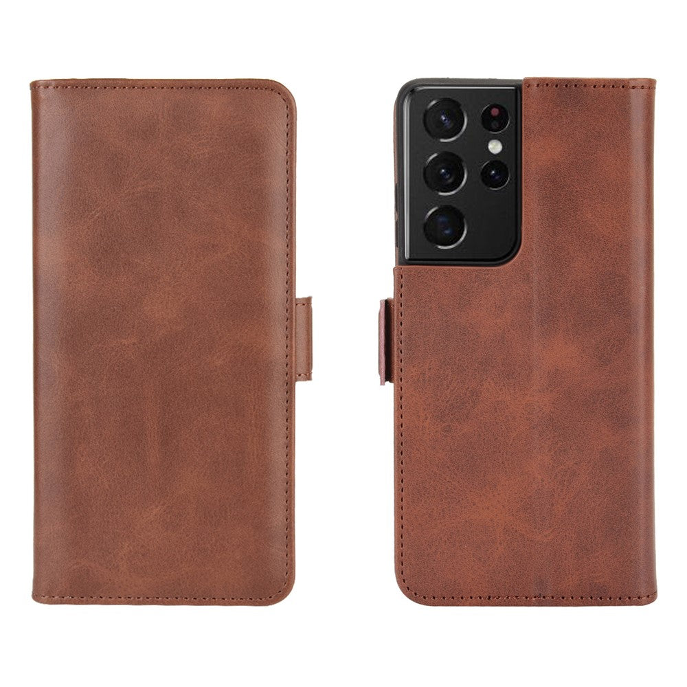 Wallet Cover for Samsung Galaxy S21 Ultra 5G - Brown — Wallet