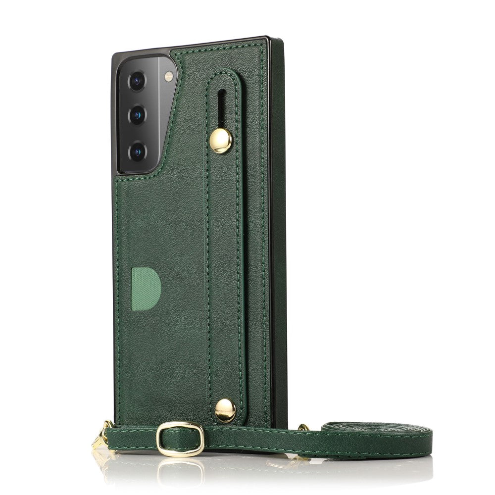 Case with Card Holder for Samsung Galaxy S21 5G - Green