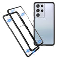 Samsung Galaxy S21 Ultra 5G case in tempered glass - Black