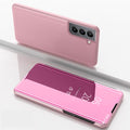 View Window Mirror Cover for Samsung Galaxy S21 FE - Ros — View