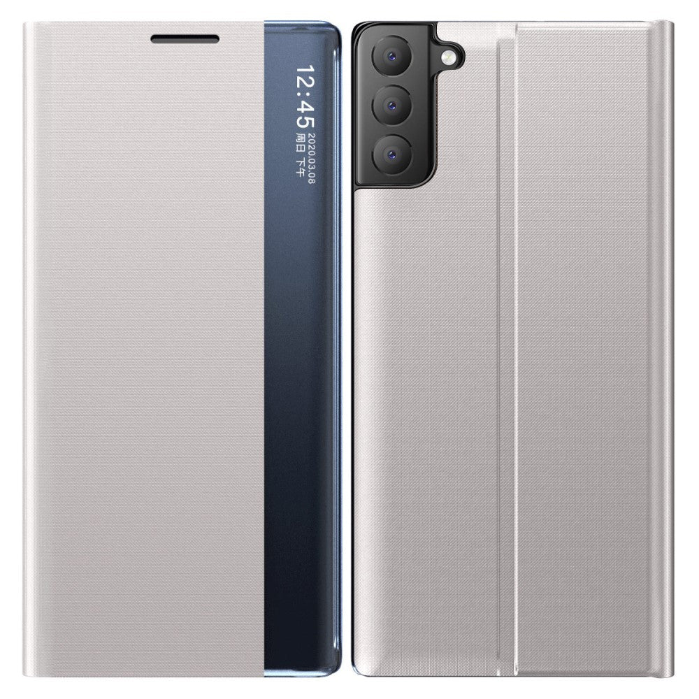 Samsung Galaxy S21 FE view cover with a stand - Gray — Samsung