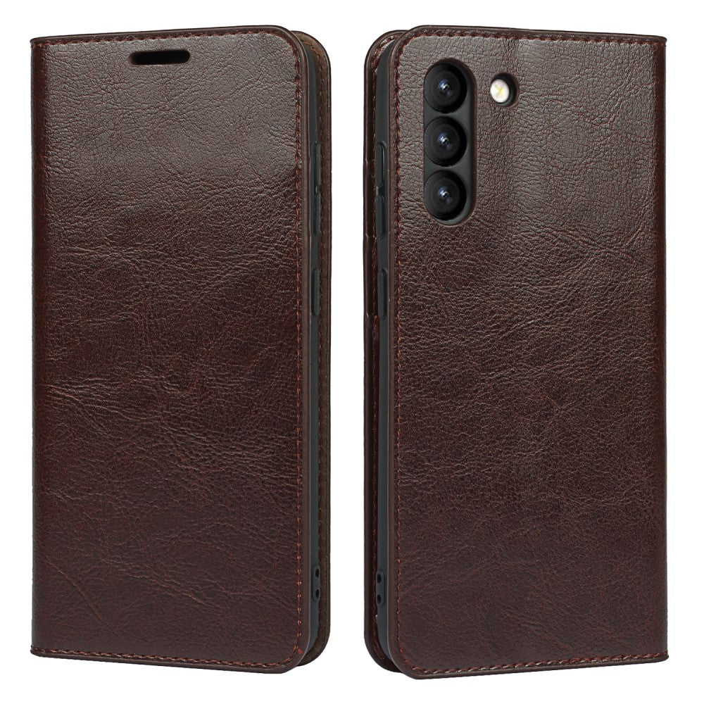 Samsung Galaxy S21 FE wallet cover - Coffee