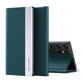 Foldable Samsung Galaxy S21 Ultra 5G cover with a stand - Green — Foldable