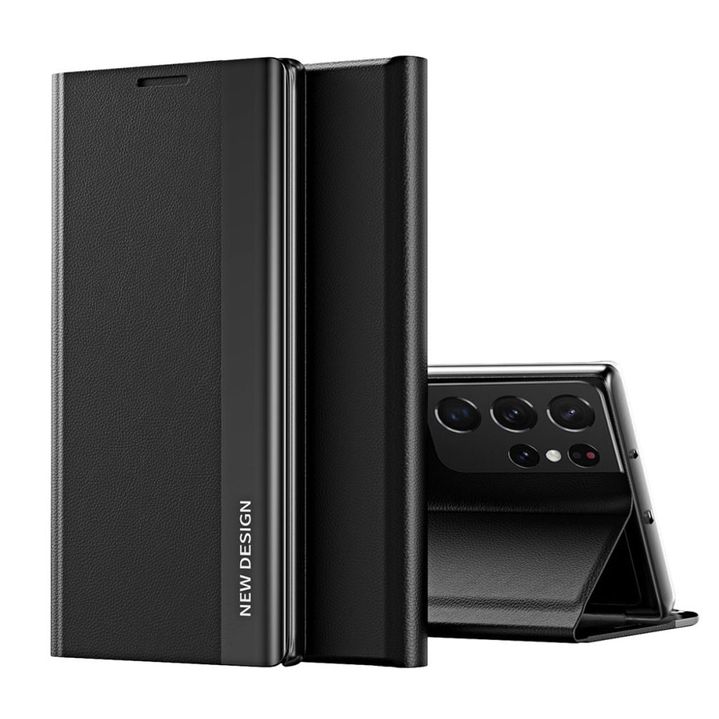 Foldable Samsung Galaxy S21 Ultra 5G cover with a stand - Black — Foldable
