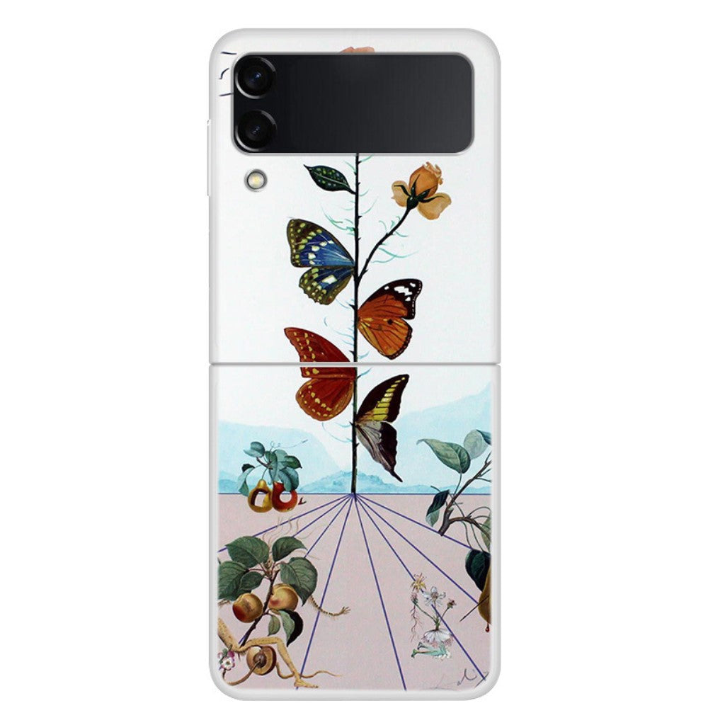 Samsung Galaxy Z Flip3 5G smartphone case - Butterfly Flower