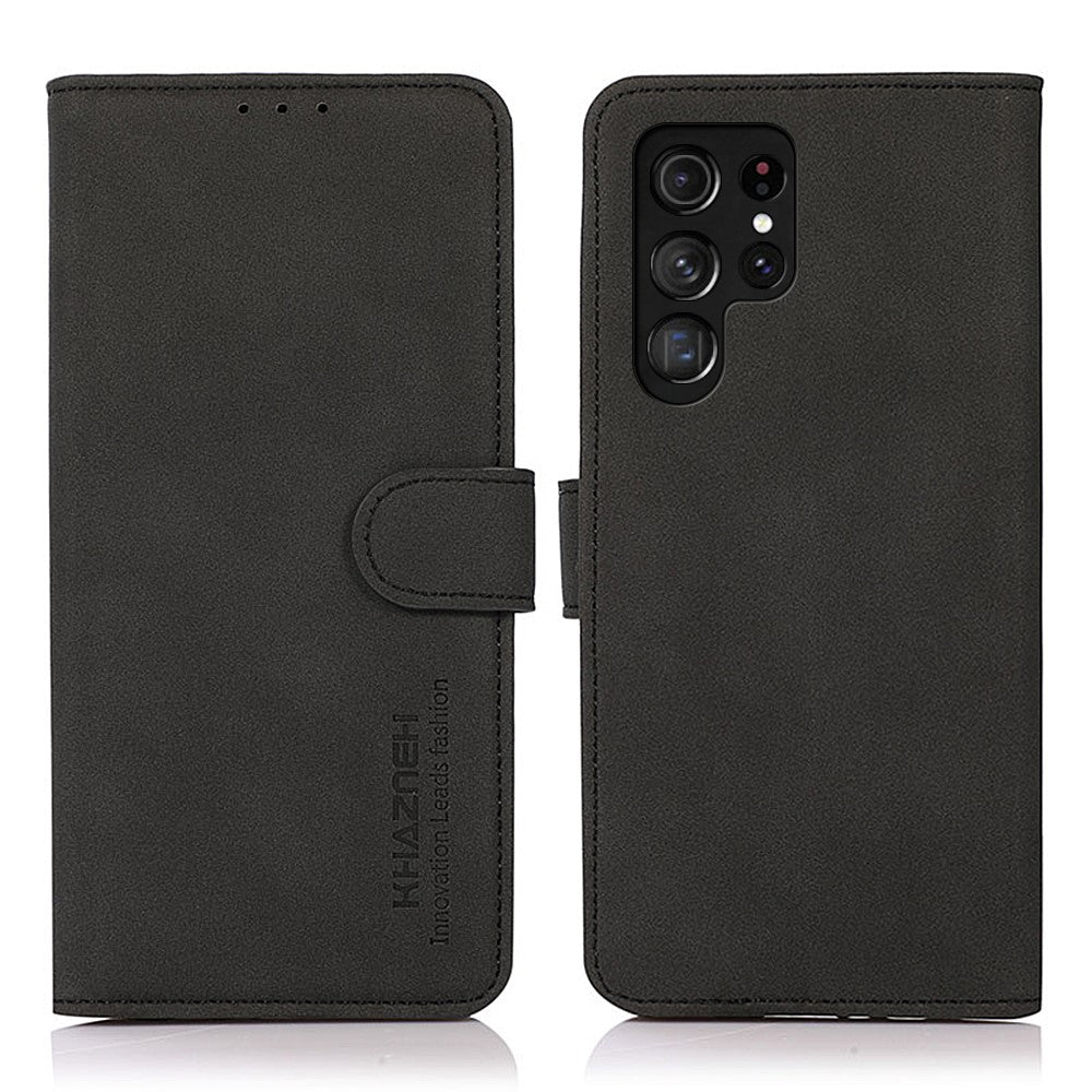 KHAZNEH Samsung Galaxy S22 Ultra 5G wallet cover - Black