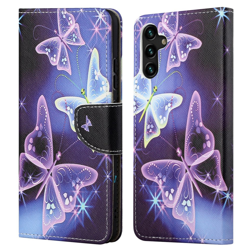Samsung Galaxy A13 5G wallet cover - Sparkling Butterflies