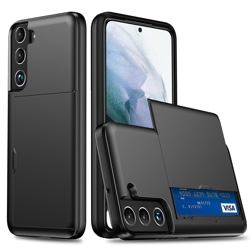 Samsung Galaxy S22 plus 5G case with a card holder - Black